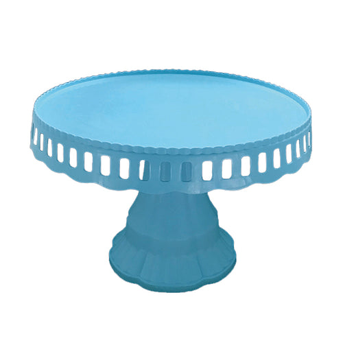 Bandeja Torta Plastico Celeste 24cm x1 uni
