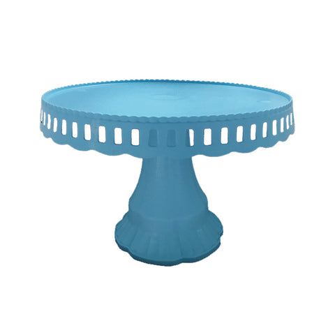 Bandeja Torta Plastico Celeste 27cm x1 uni