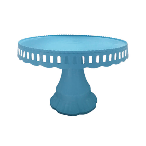 Bandeja Torta Plastico Celeste 27cm x1 uni