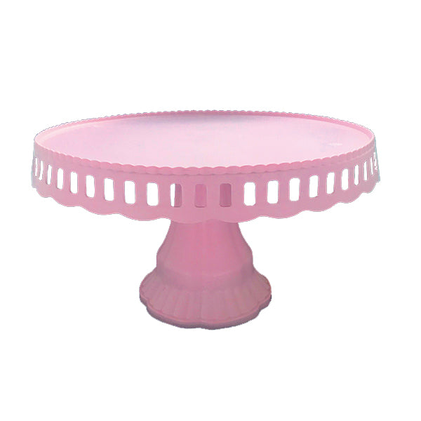 Bandeja Torta Plastico Rosado 30cm x1 uni