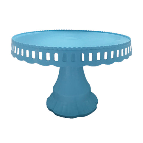 Bandeja Torta Plastico Celeste 30cm x1 uni
