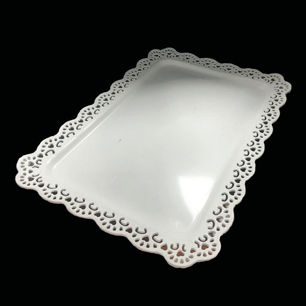 Bandeja Candy Bar Rectangular 44x30cm Blanco x1 uni