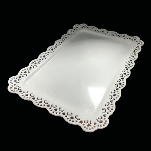 Bandeja Candy Bar Rectangular 44x30cm Blanco x1 uni