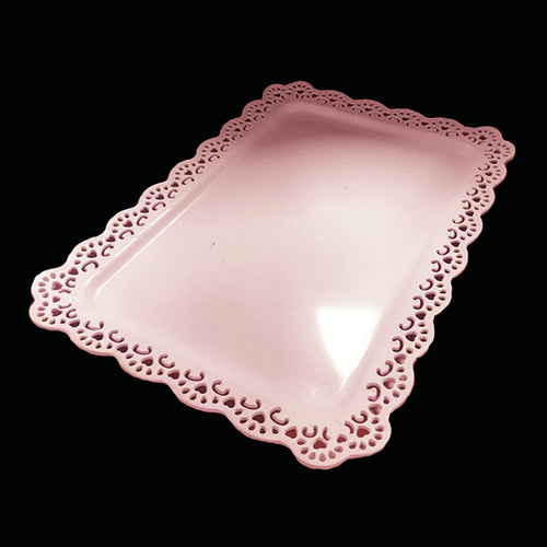 Bandeja Candy Bar Rectangular 44x30cm Rosado x1 uni