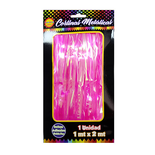 Cortina Nacarado Rosado 2m x1