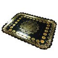 Bandeja Rectangular Mandala Negro 31x41 x1 uni