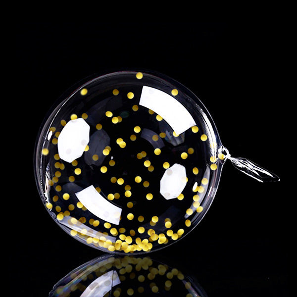 Globo Burbuja 18 Confetti Dorado x1 uni
