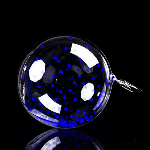 Globo Burbuja 18 Confetti Azul x1 uni