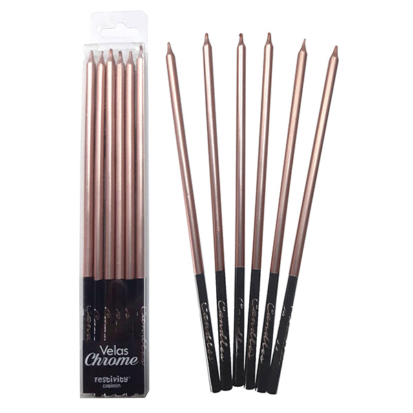 Vela Chrome Rose Gold x6 Pcs x1 uni