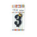 Vela Corona Numeral N° 3 x1 uni