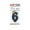 Vela Corona Numeral N° 6 x1 uni