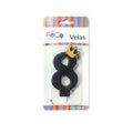 Vela Corona Numeral N° 8 x1 uni