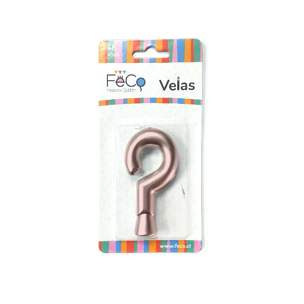 Vela Numeral Rose Gold Nº ? x24 uni
