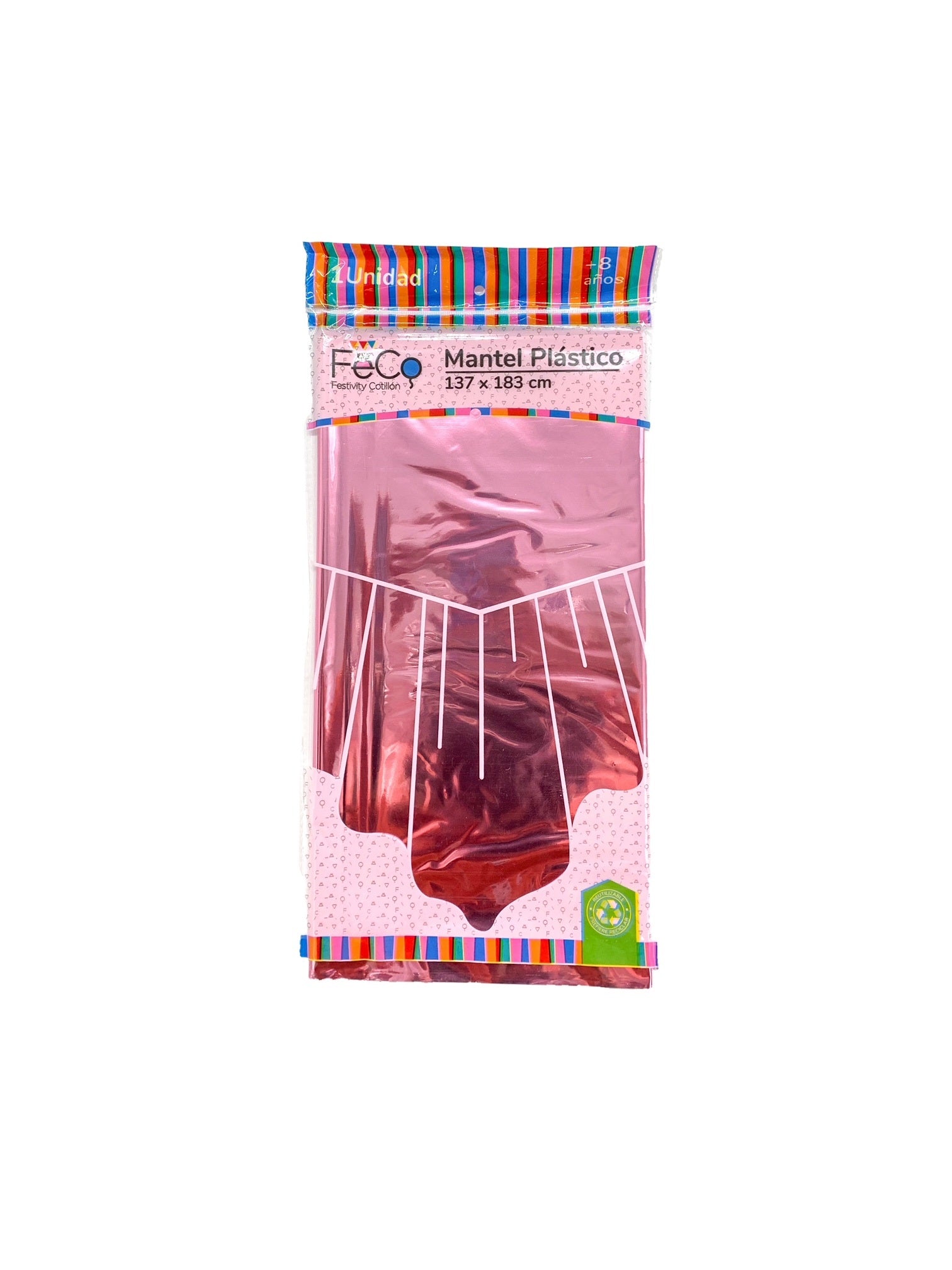 Mantel Metalico 137x183 Fucsia x1 uni