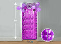 Cortina Metalica Cuadritos 1x2m Morado