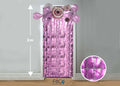 Cortina Metalica Cuadritos 1x2m Rose Gold