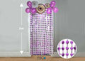 Cortina Metalica Corazon Fucsia 1x2m