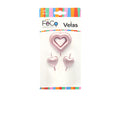Vela Corazon Rose Gold x1 Set