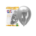 Globo 12 Chrome Plateado X25 uni