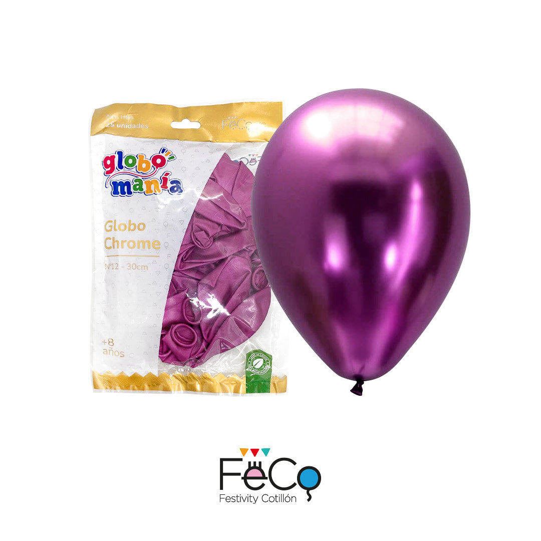 Globo 12 Chrome Fucsia X25 uni