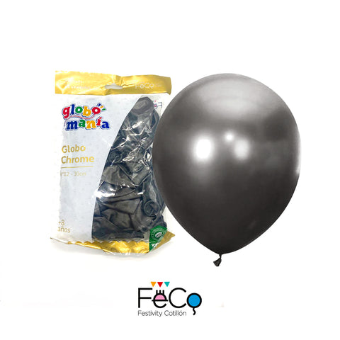 Globo 12 Chrome Negro X25 uni