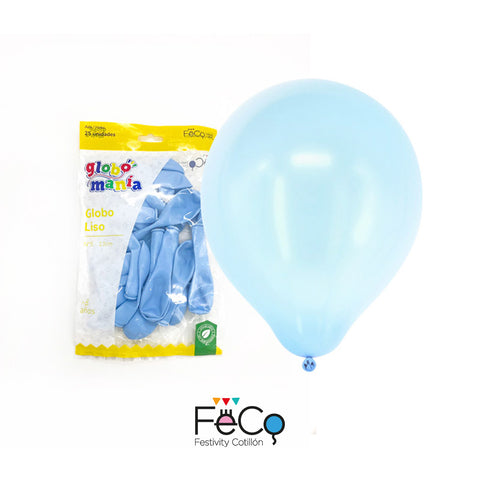 Globo 05 Pastel Celeste X25 uni