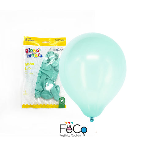Globo 05 Pastel Menta X25 uni