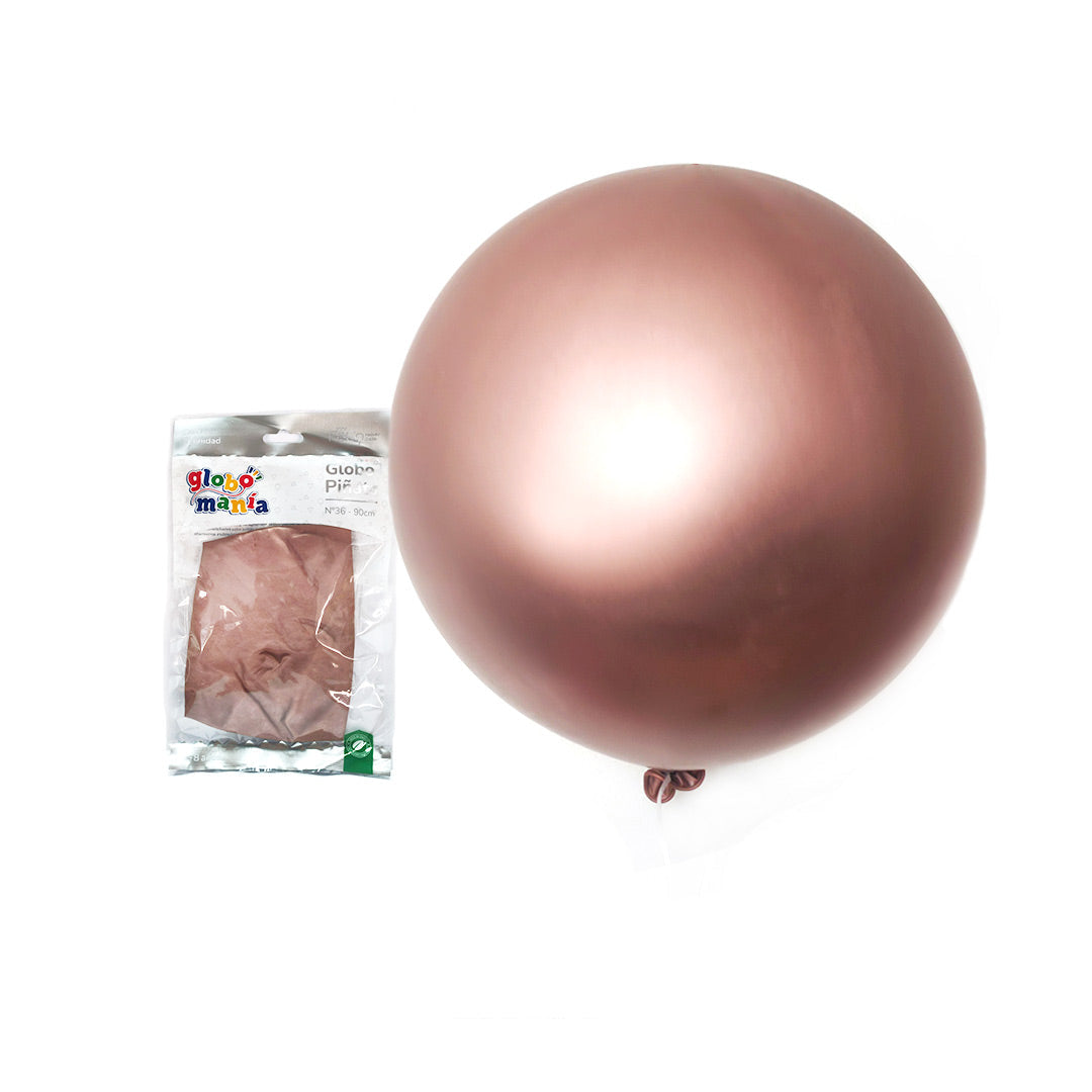 Globo Piñata R36 Chrome Rose Gold x1