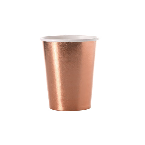 Vaso Carton 7 Oz Rose Gold x6