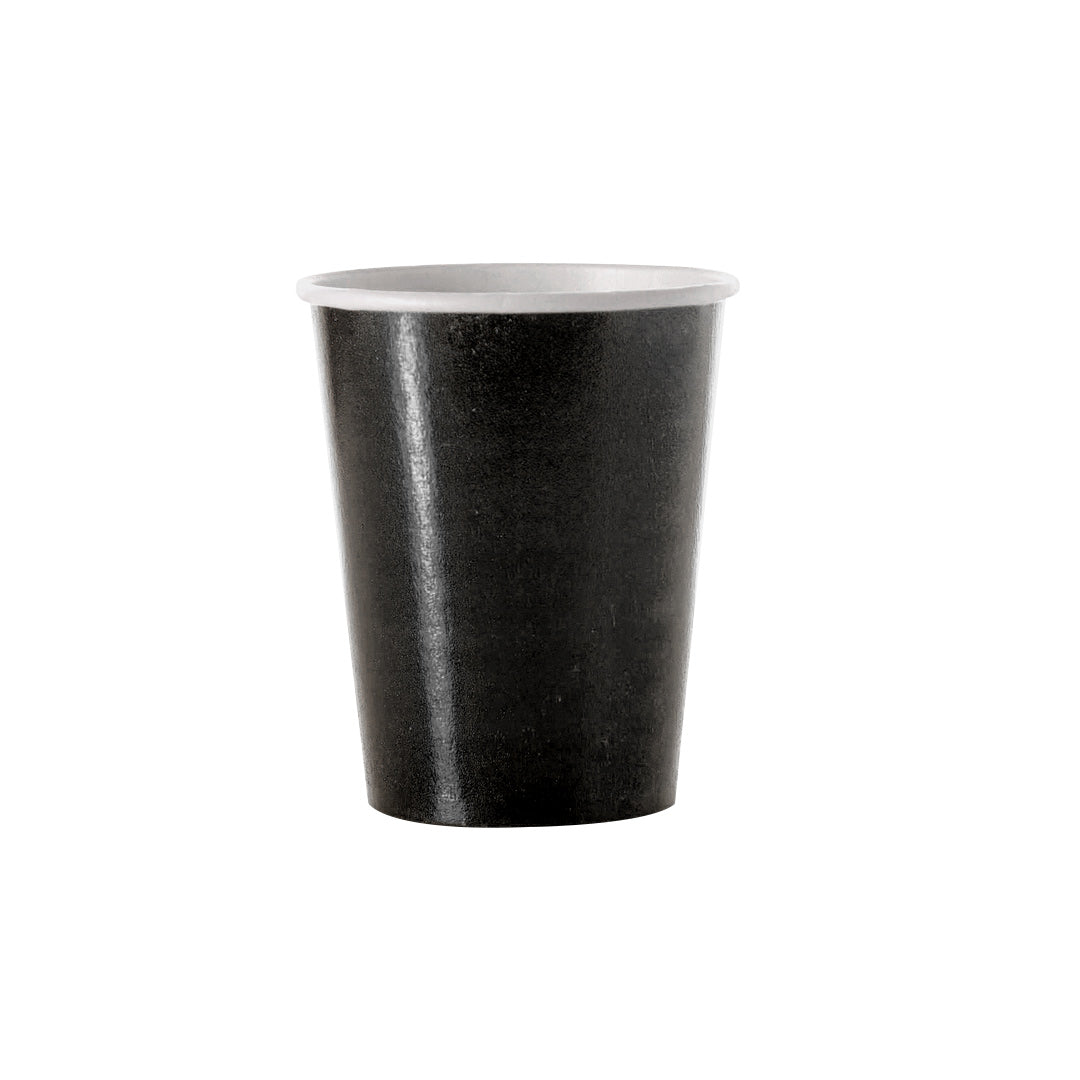 Vaso Carton 7 Oz Negro Metalic x6