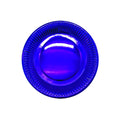 Plato Carton 7 Azul Metalic x6