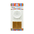 Vela Glitter Dorado x24 Pcs x24 uni