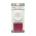 Vela Metallic Fucsia x12 Pcs x24 uni