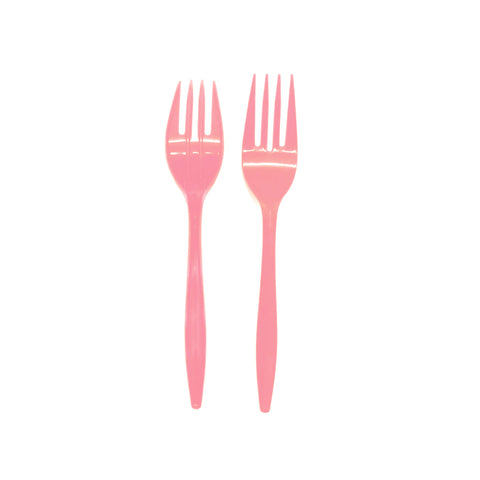 Tenedor Rosado X20 uni