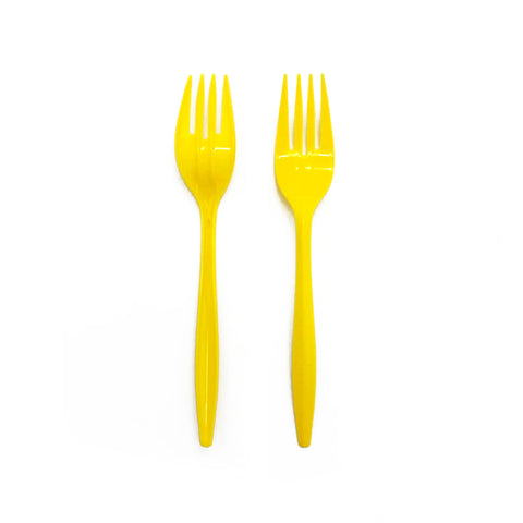 Tenedor Amarillo X20 uni