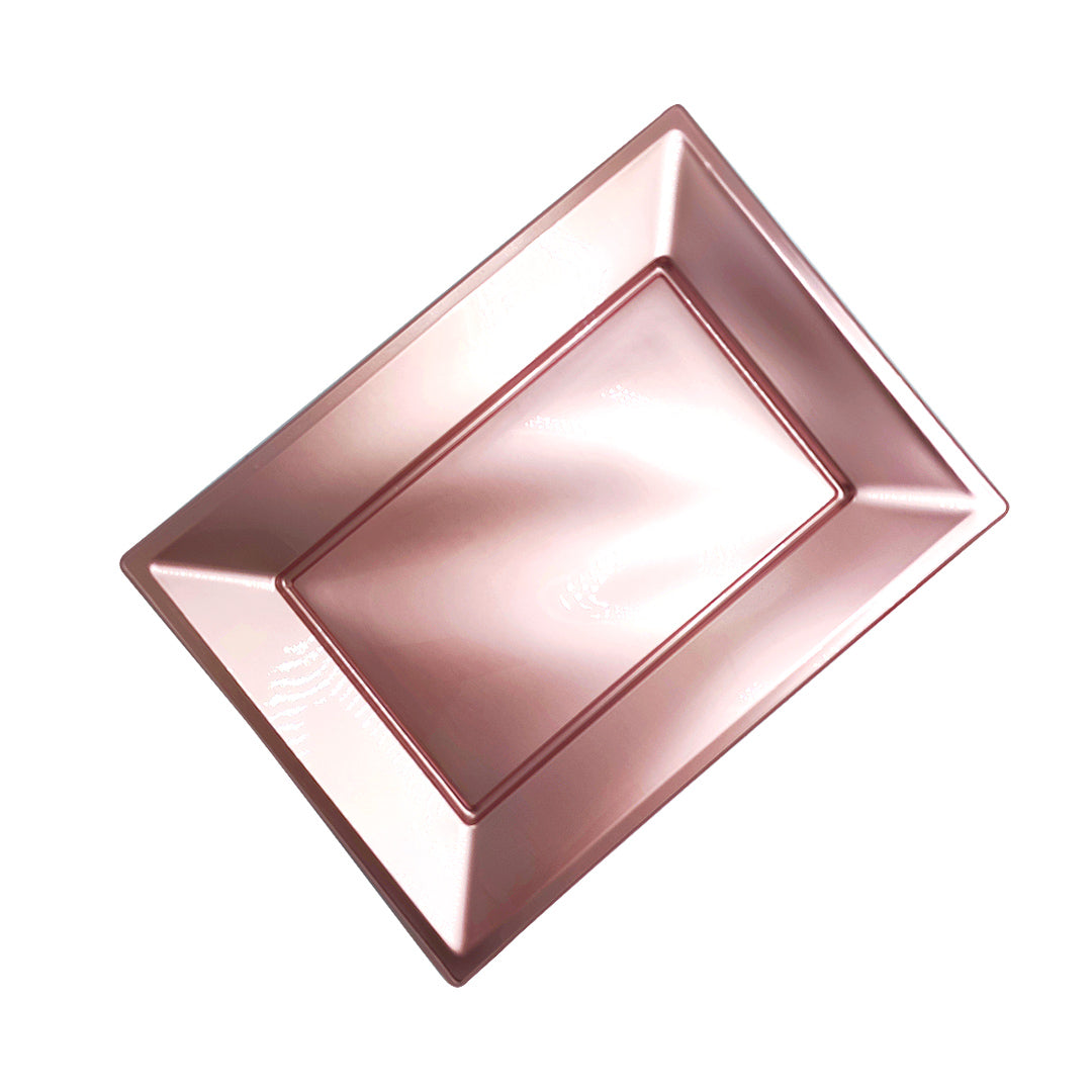 Bandeja Rect Grande Rose Gold x3 uni