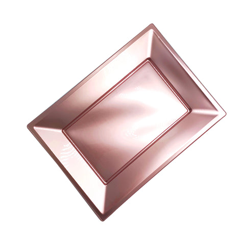Bandeja Rect Grande Rose Gold x3 uni