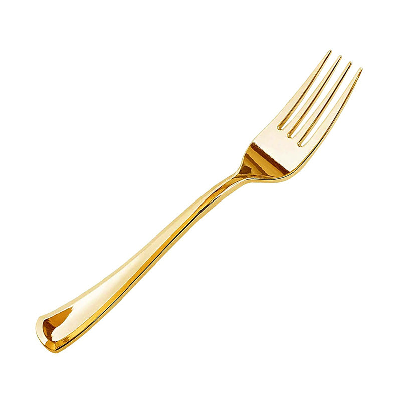 Tenedor Dorado x10 uni