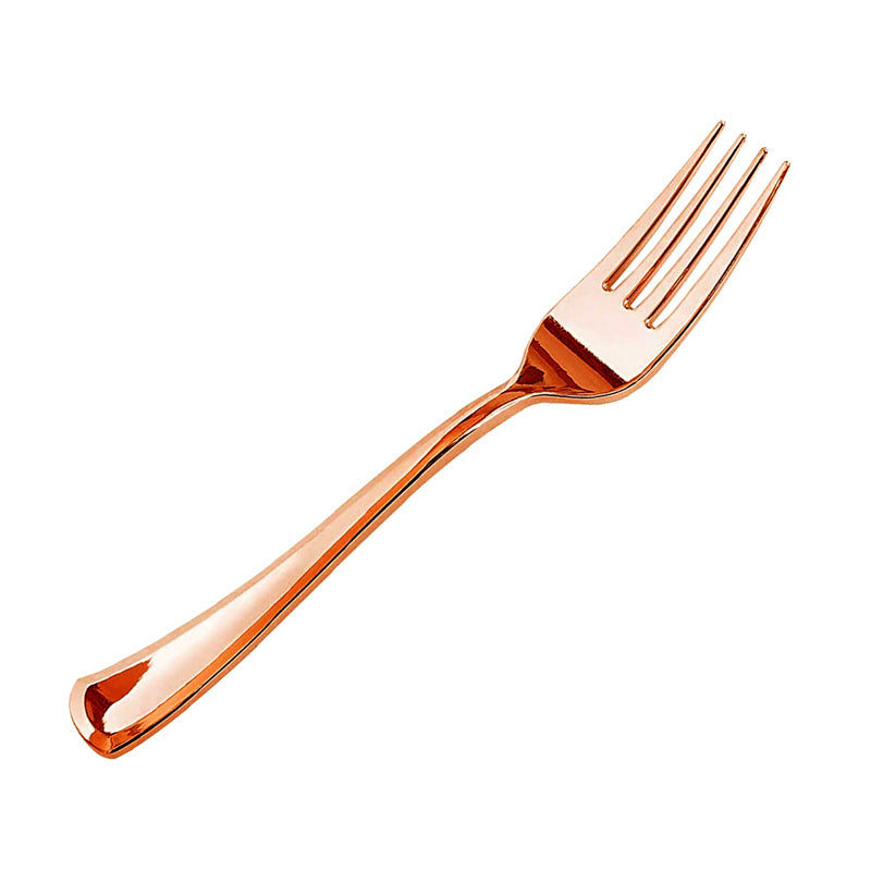 Tenedor Rose Gold x10 uni