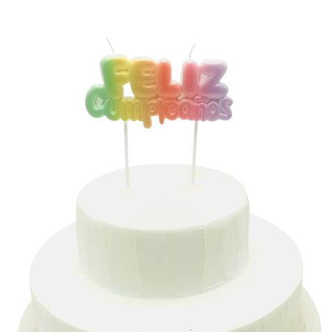 Vela Feliz Cumpleaños Pastel x1 uni