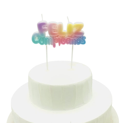 Vela Feliz Cumpleaños Multi x1 uni
