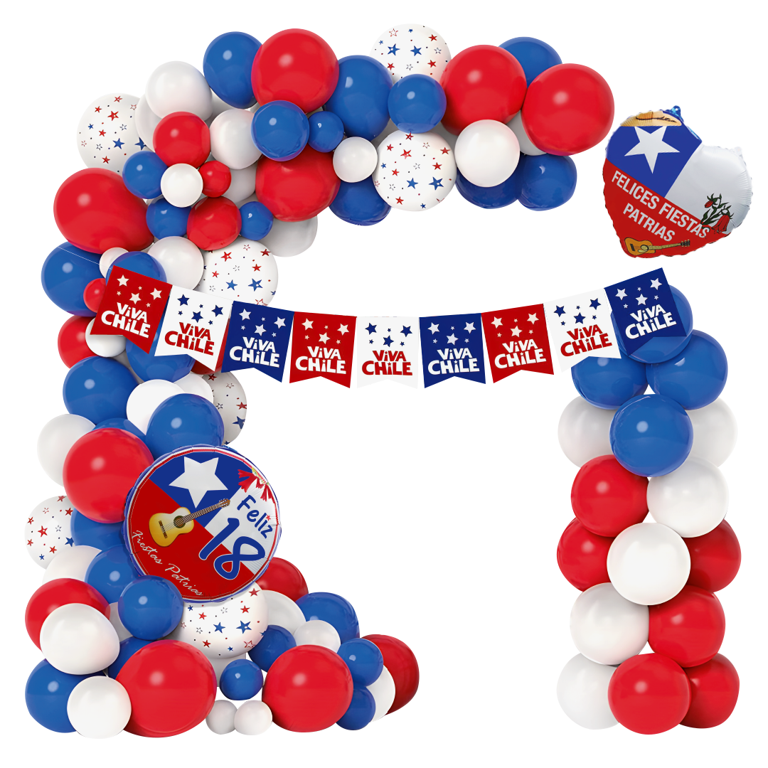 Set Deco Globos Fiestas Patrias 1 Unidad