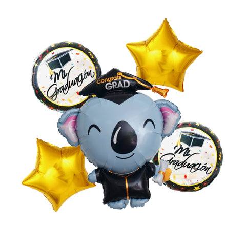 Set 5 Globo Graduacion Animalitos x1 uni
