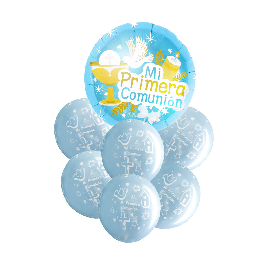 Set 7 Globo Primera Comunion Nene x1 uni