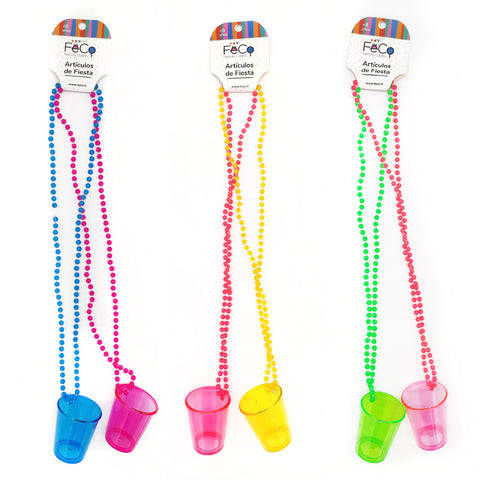 Collar Beads Shots Neon 2pcs X1uni