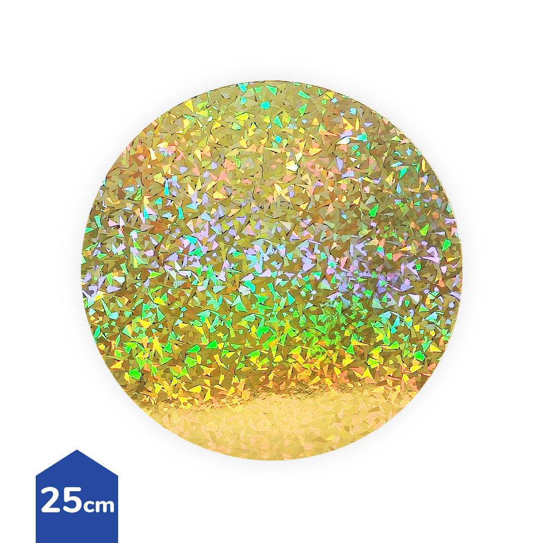 Bandeja Torta 25cm Dorado Laser X1uni