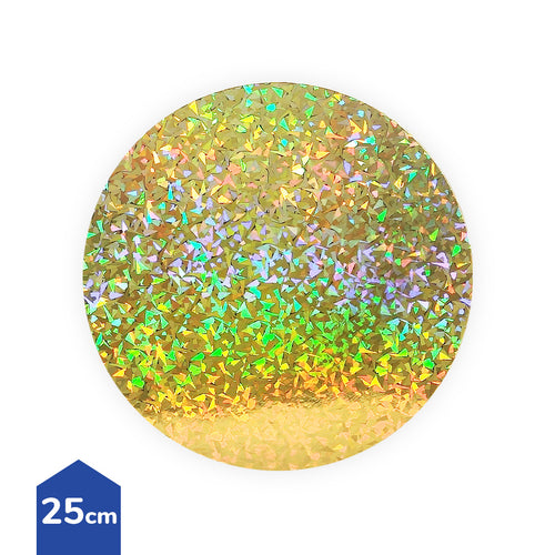 Bandeja Torta 25cm Dorado Laser X1uni