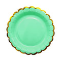 Plato 7 Carton Pastel Menta X6uni