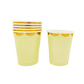 Vaso Carton 7 Oz Pastel Amarillo X6uni
