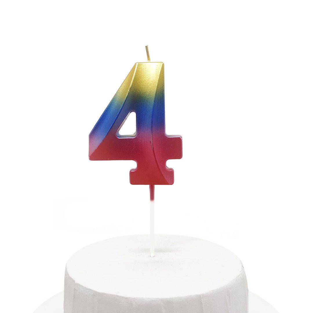 Vela Chrome Multi 5x7cm Nº 4